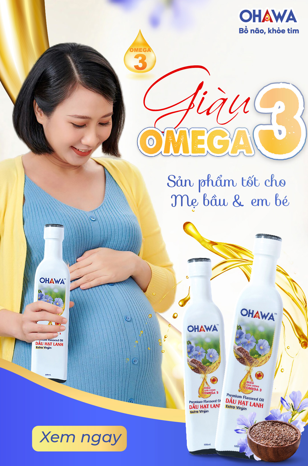 Dầu hạt lanh OHAWA