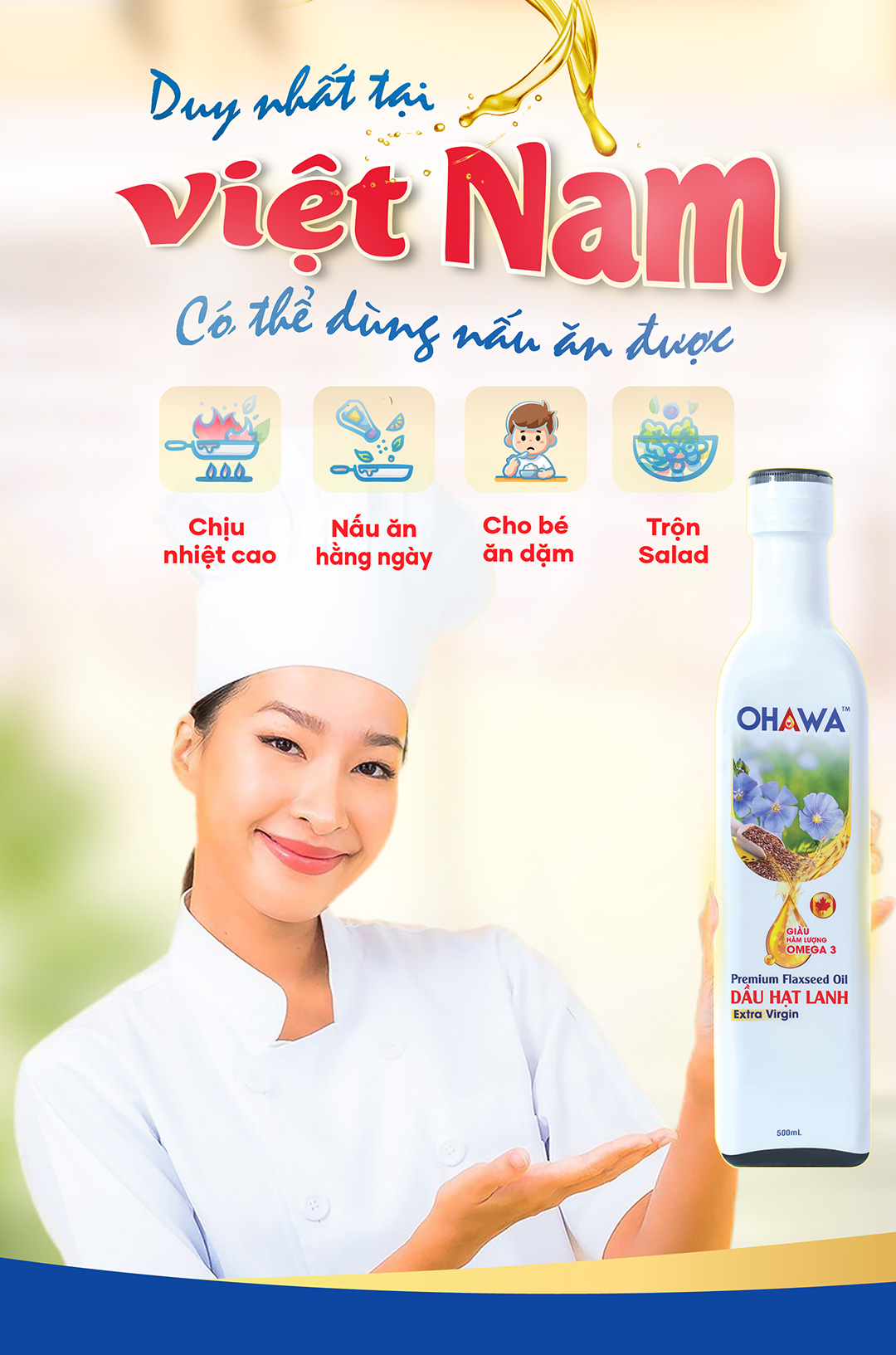 Dầu hạt lanh OHAWA