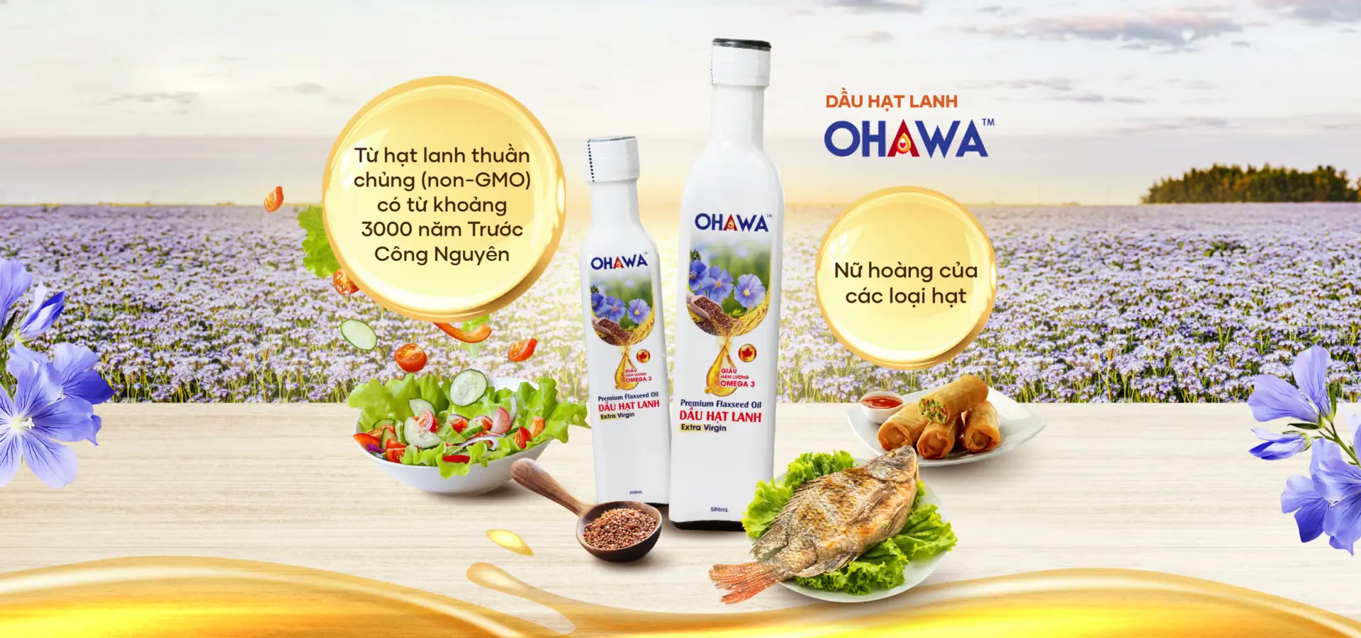 Dầu hạt lanh OHAWA