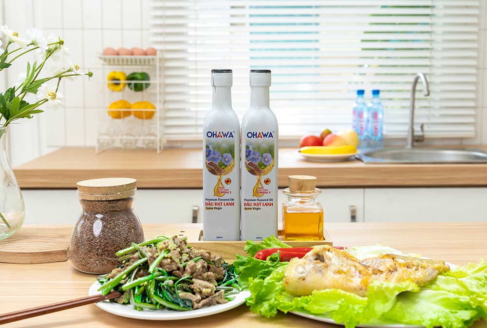 Dầu hạt lanh ép lạnh bền nhiệt OHAWA là gì?