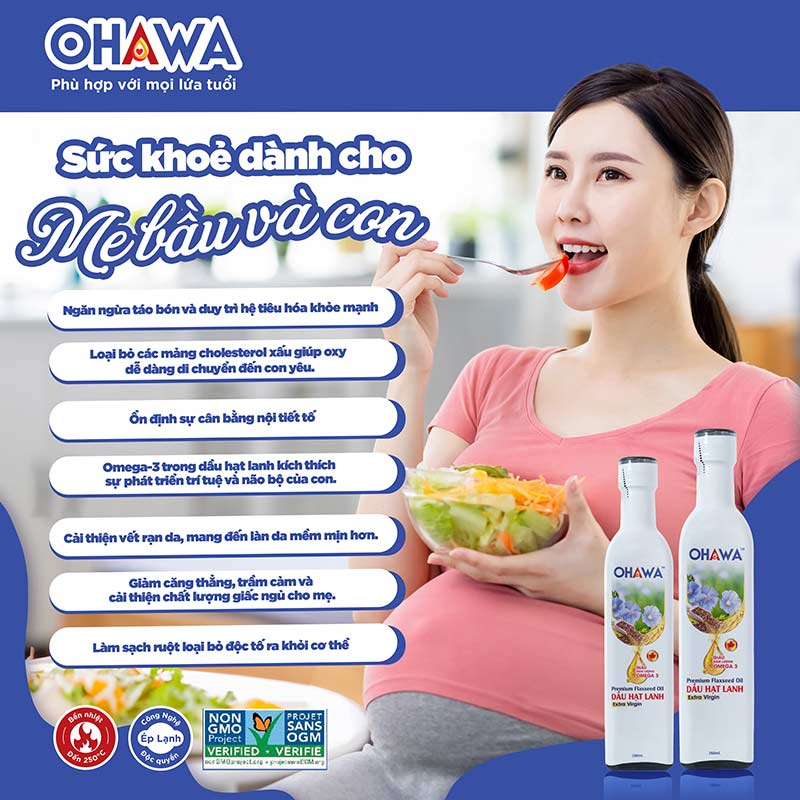 Bổ sung 1-2 muỗng dầu hạt lanh mỗi ngày